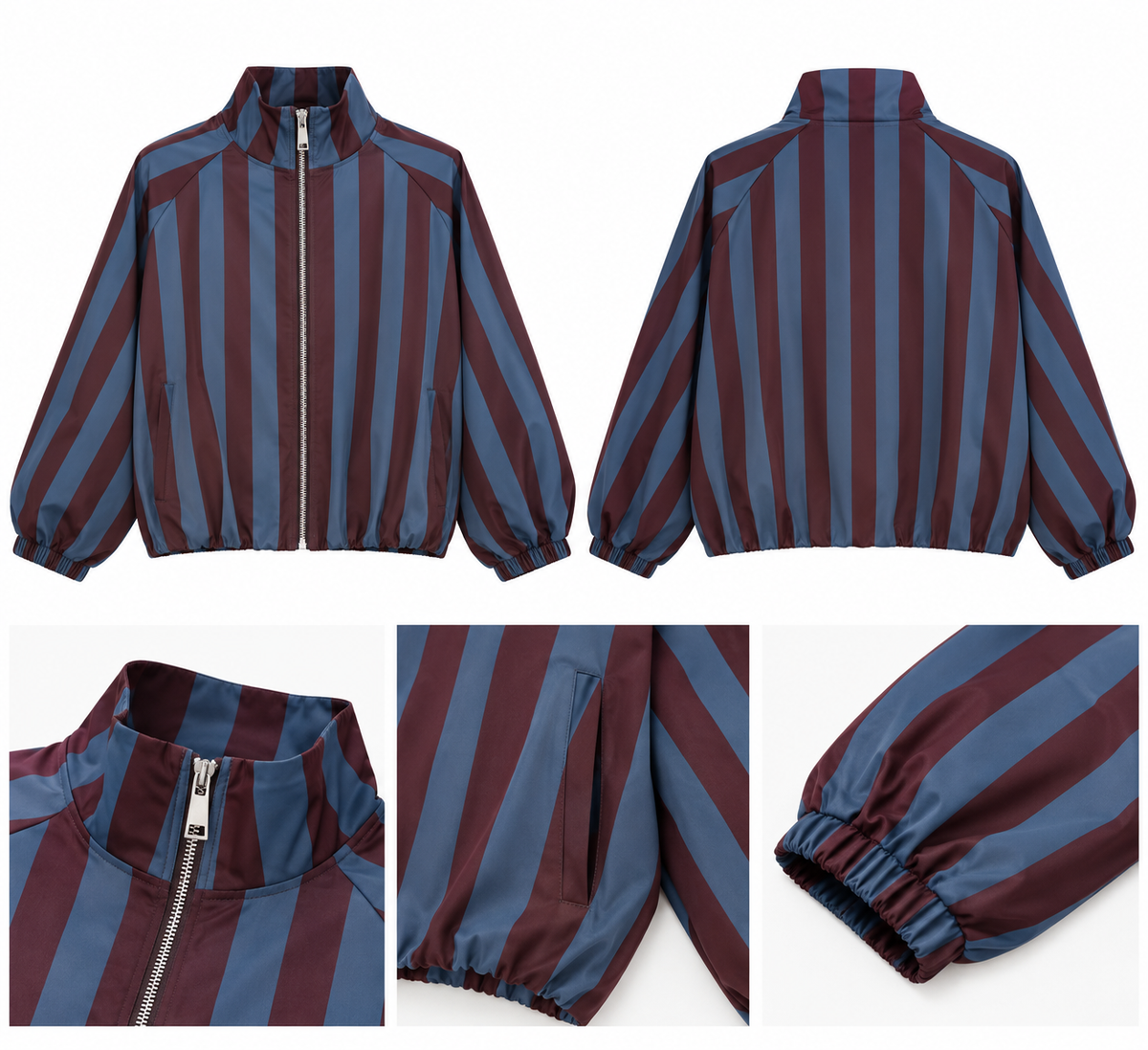 CHAQUETA BOMBER RAYAS ISA