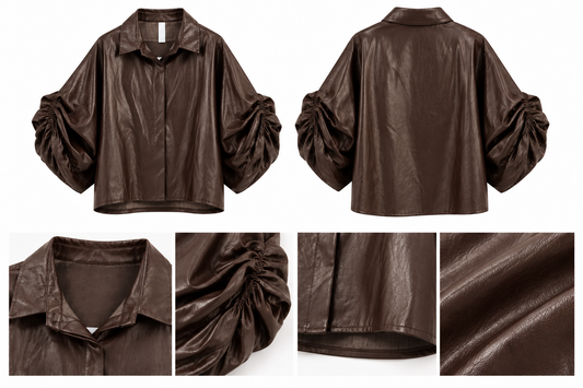 CAMISA/CHAQUETA ZOE MARRÓN